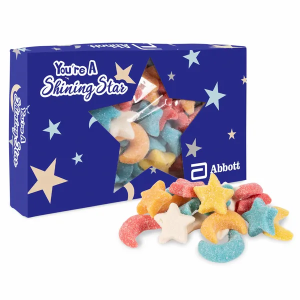You're a Star Die Cut Box w/ Gummy Glitter Sour Stars & Moons - All Signs Today