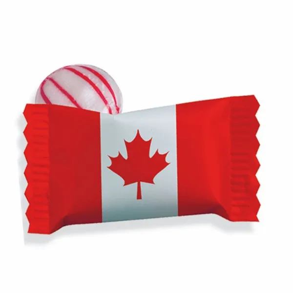Individual Canadian Peppermint Stock Wrapped Candy - All Signs Today