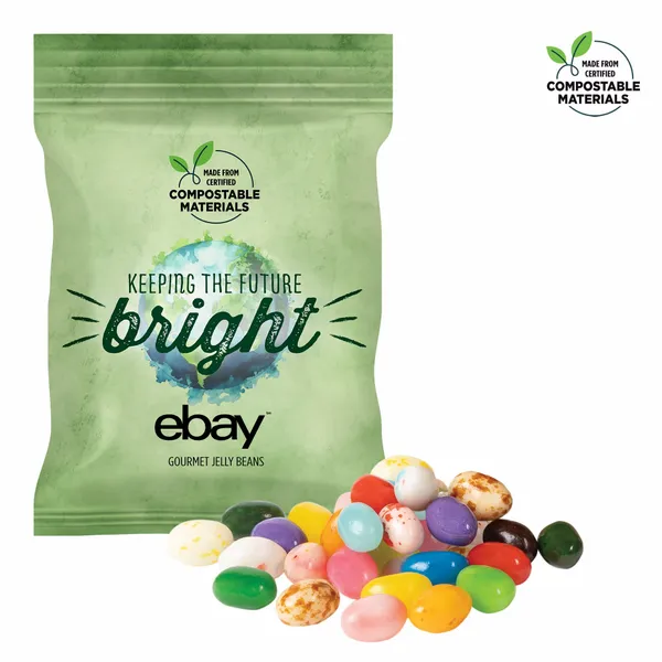 2oz. ECO-Digibag, Compostable & Full Color, Gourmet Jelly Beans - All Signs Today