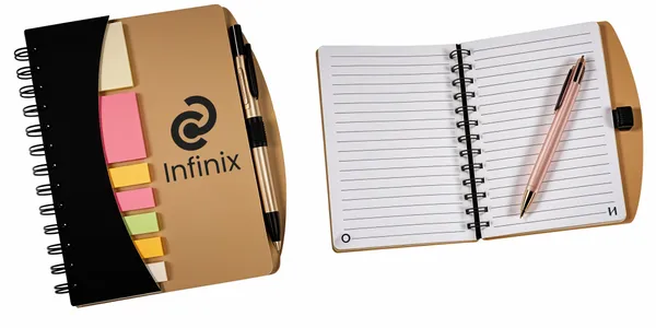 Mini Journal with Pen, Flags & Sticky Notes