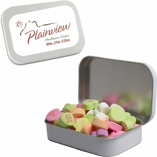 Large Mint Tin with Conversation Hearts - All Signs Today