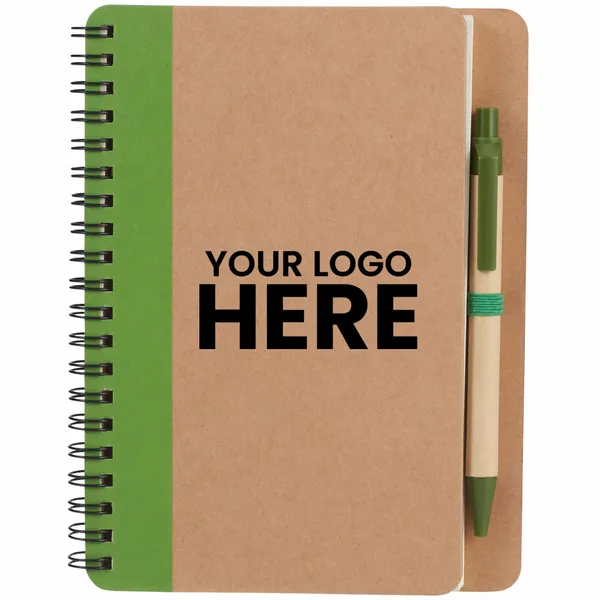 FSC Mix 5 x 7 Eco Spiral Notebook with Pen
