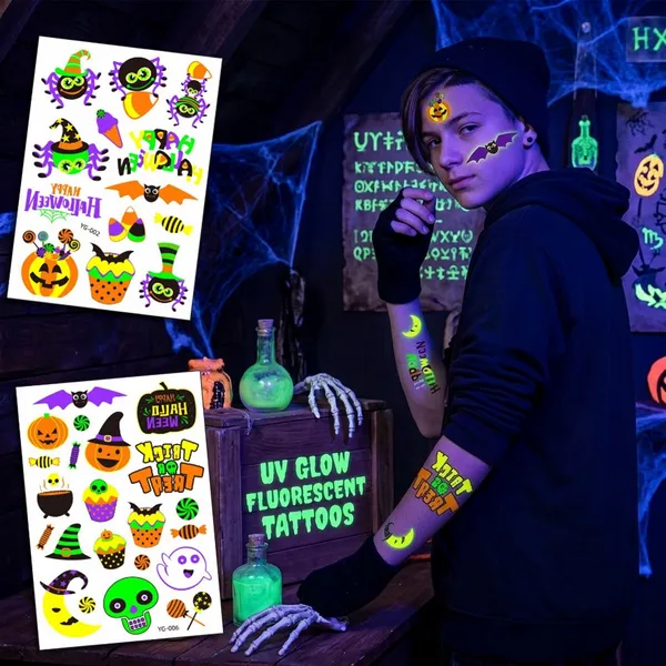 UV Glow Fluorescent Tattoos - All Signs Today