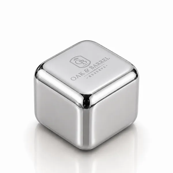Silver Stainless Steel Ice Cubes