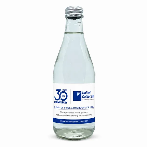 12 oz Glass Water Bottle (GLA12) - All Signs Today