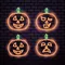 Orange Pumpkin Neon Sign - All Signs Today