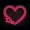 Red Love Heart Star Neon Sign - All Signs Today