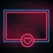 Love Heart Neon Glowing Frame Neon Sign - All Signs Today