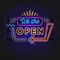 We Are Open Modern Neon Sign - All Signs Today