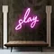 Glowing Slay Pink Neon Sign - All Signs Today