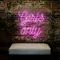 Chic Pink Girls Only Neon Sign - All Signs Today