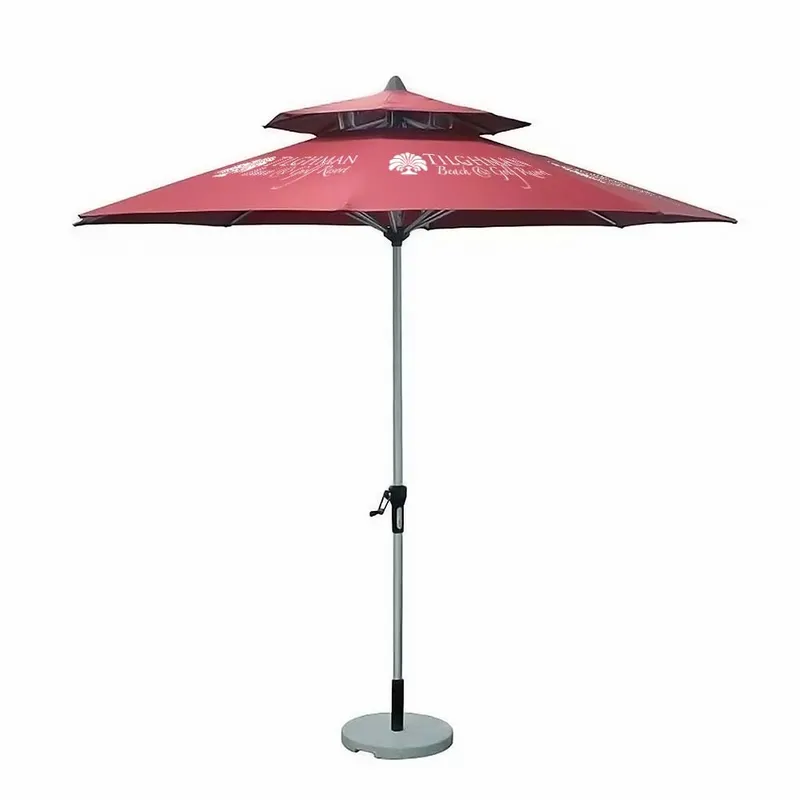Wood Market Umbrella - 9 ft - All Signs Today