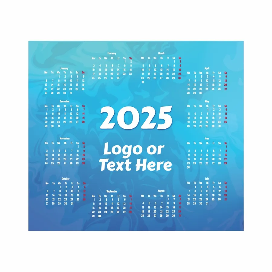 Light Blue Calendar Mouse Pad - All Signs Today