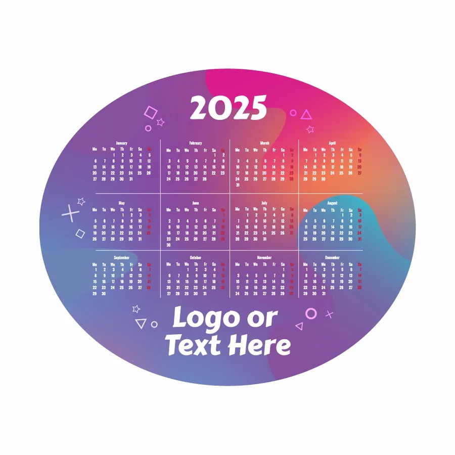 Colorful Gradient Calendar Mouse Pad - All Signs Today