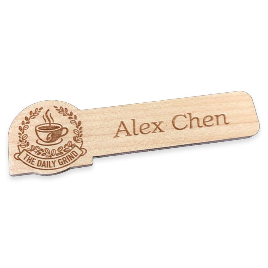 Wooden Name Badges - All Signs Today