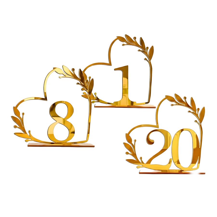 Wedding Table Numbers - All Signs Today