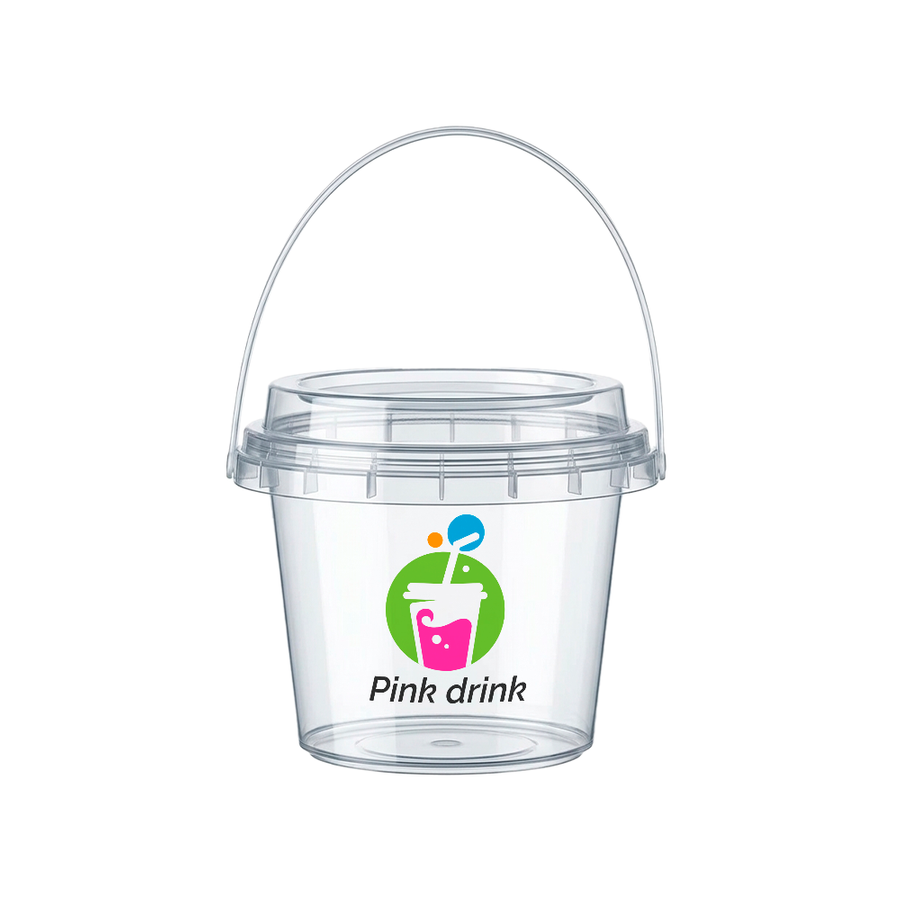 Premium Transparent Drink Buckets - All Signs Today
