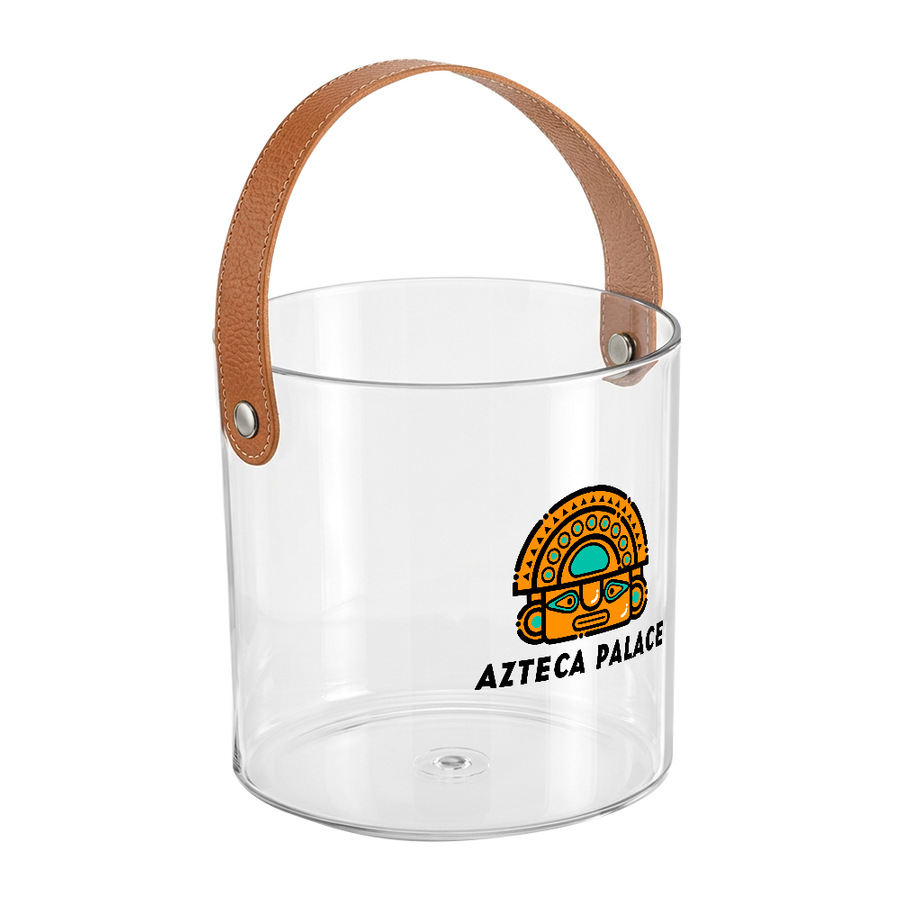 Leather-Strap Clear Drink Buckets - All Signs Today