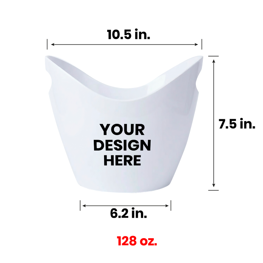 Curved Dual-Handle Drink Buckets - All Signs Today