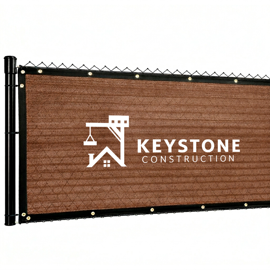 Custom 90% Blockage Fence Screen - All Signs Today