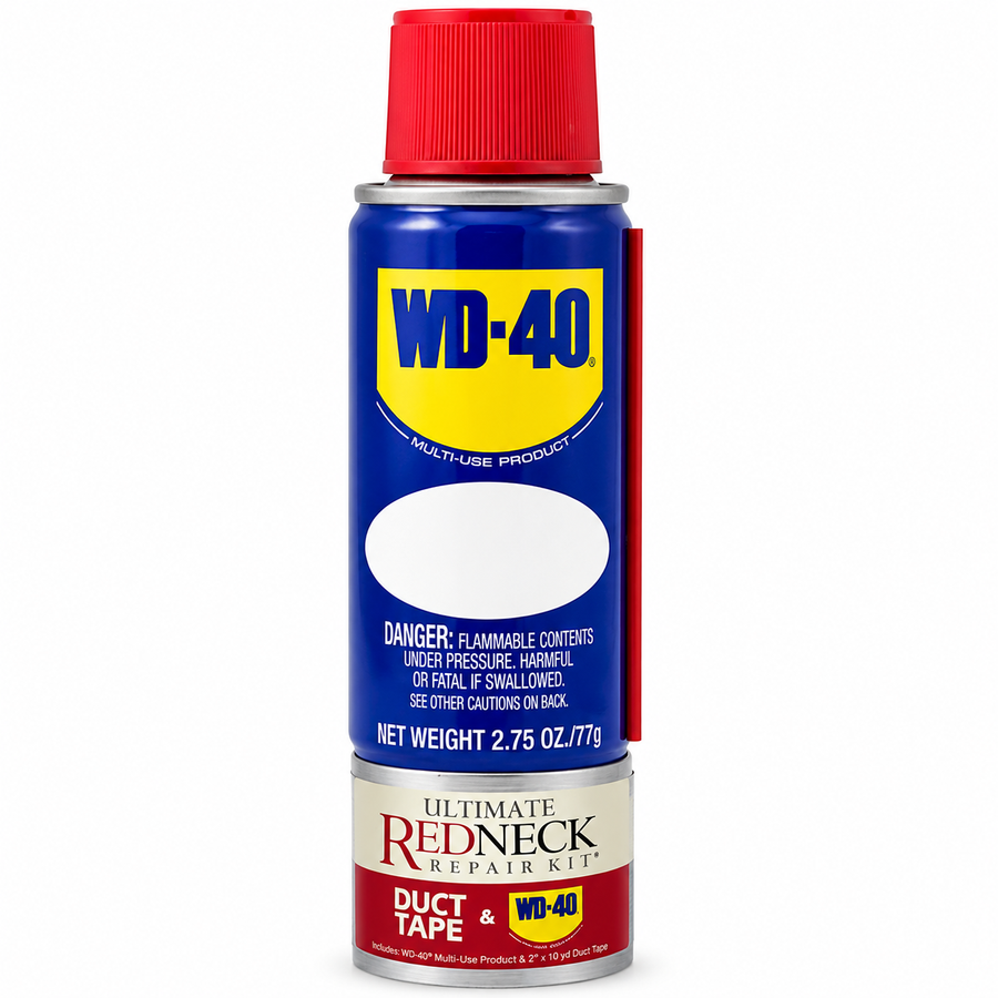Ultimate Redneck Repair Kits, WD-40 2.75 oz Handy Cans and 6 yards of Duct Tapes - All Signs Today