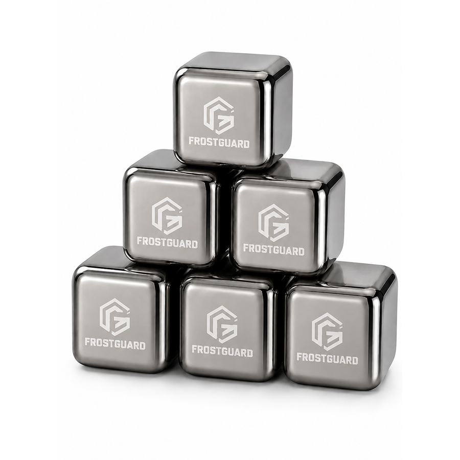 Silver Stainless Steel Ice Cubes - All Signs Today