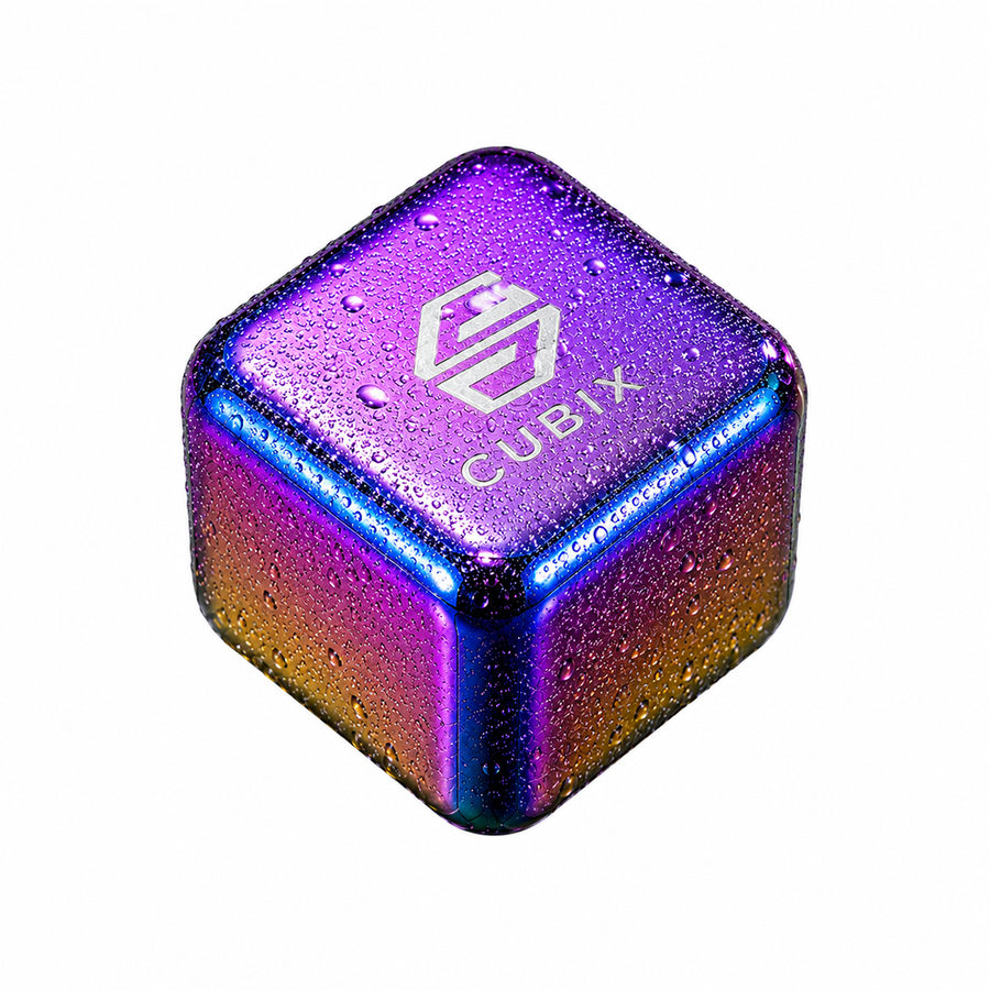 Rainbow Stainless Steel Ice Cubes - All Signs Today