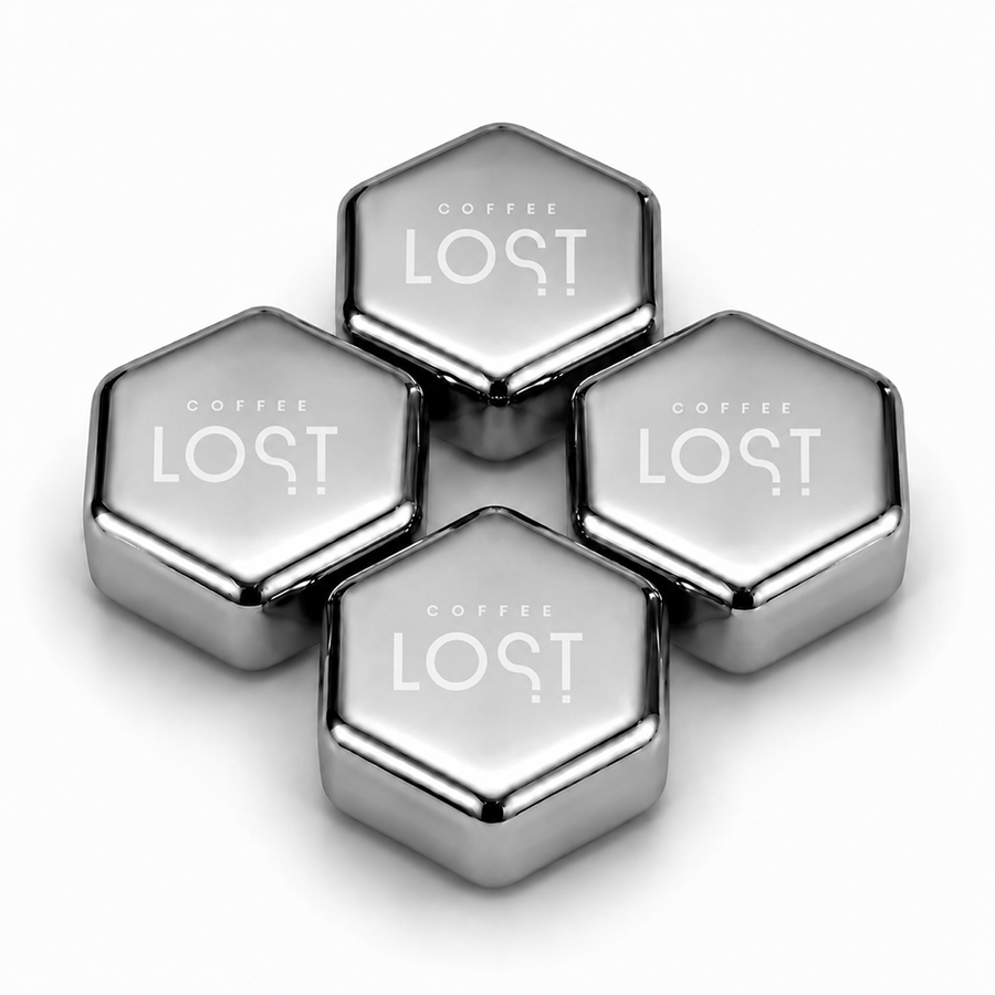 Hexagon Stainless Steel Ice Cubes - All Signs Today