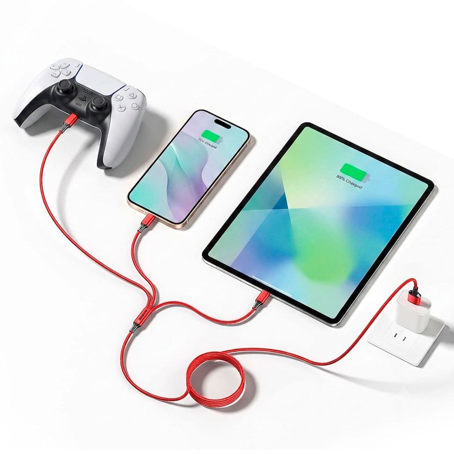 Nylon Braided 3-in-1 Charging Cables - All Signs Today