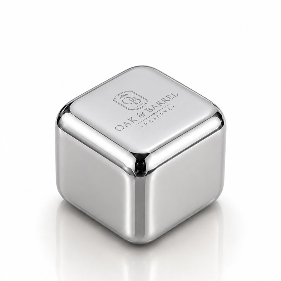 Silver Stainless Steel Ice Cubes - All Signs Today