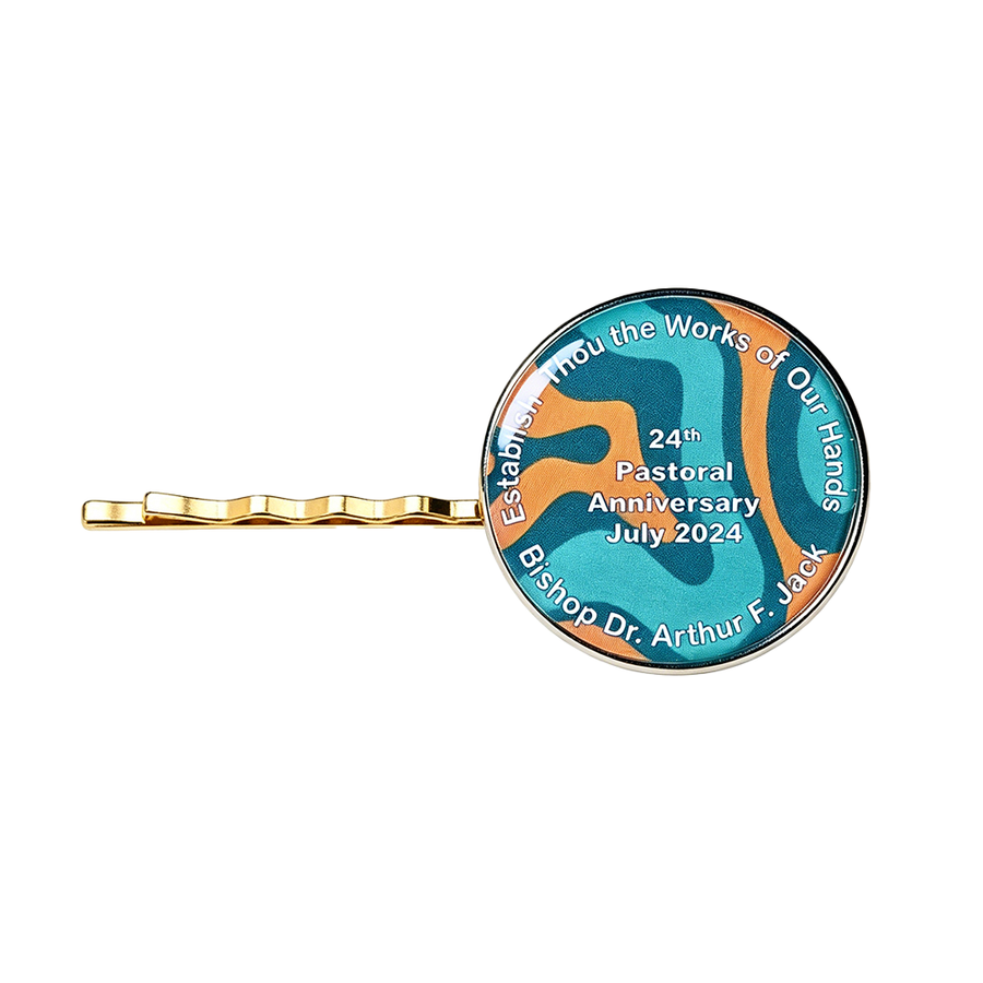 Epoxy Dome Metal Hair Clips - All Signs Today