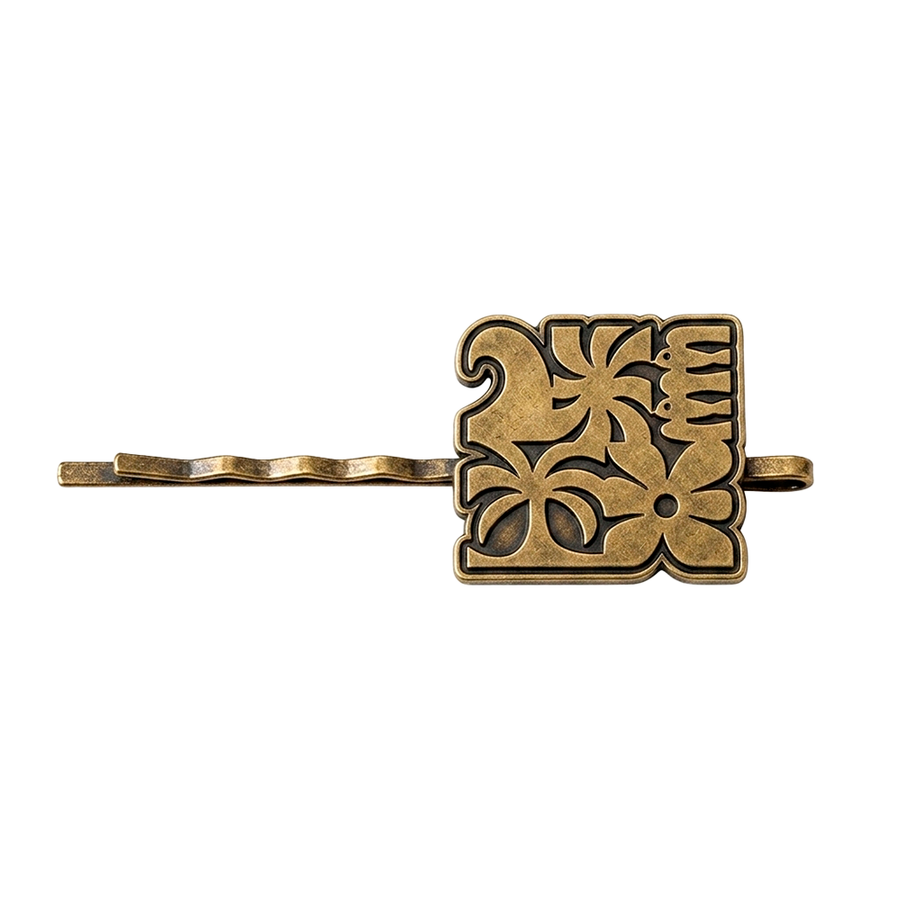 Die Struck Metal Hair Clips - All Signs Today