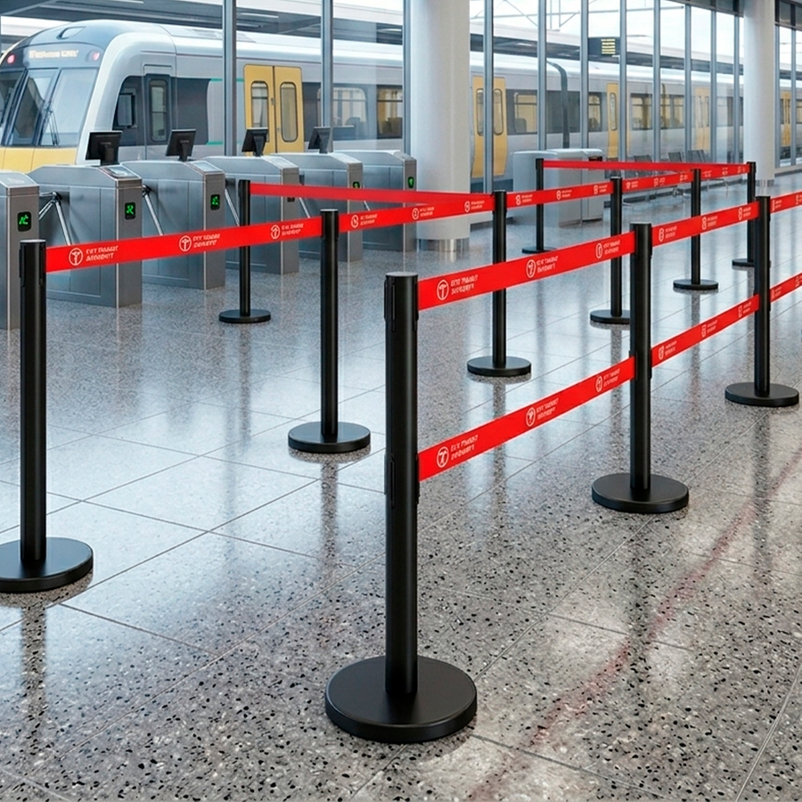 Dual Belts Stanchions - All Signs Today