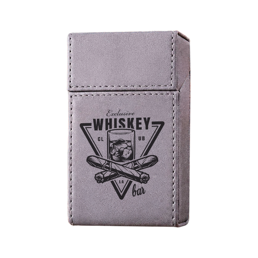 Flip Top PU Leather Full Bag Cigarette Cases - All Signs Today