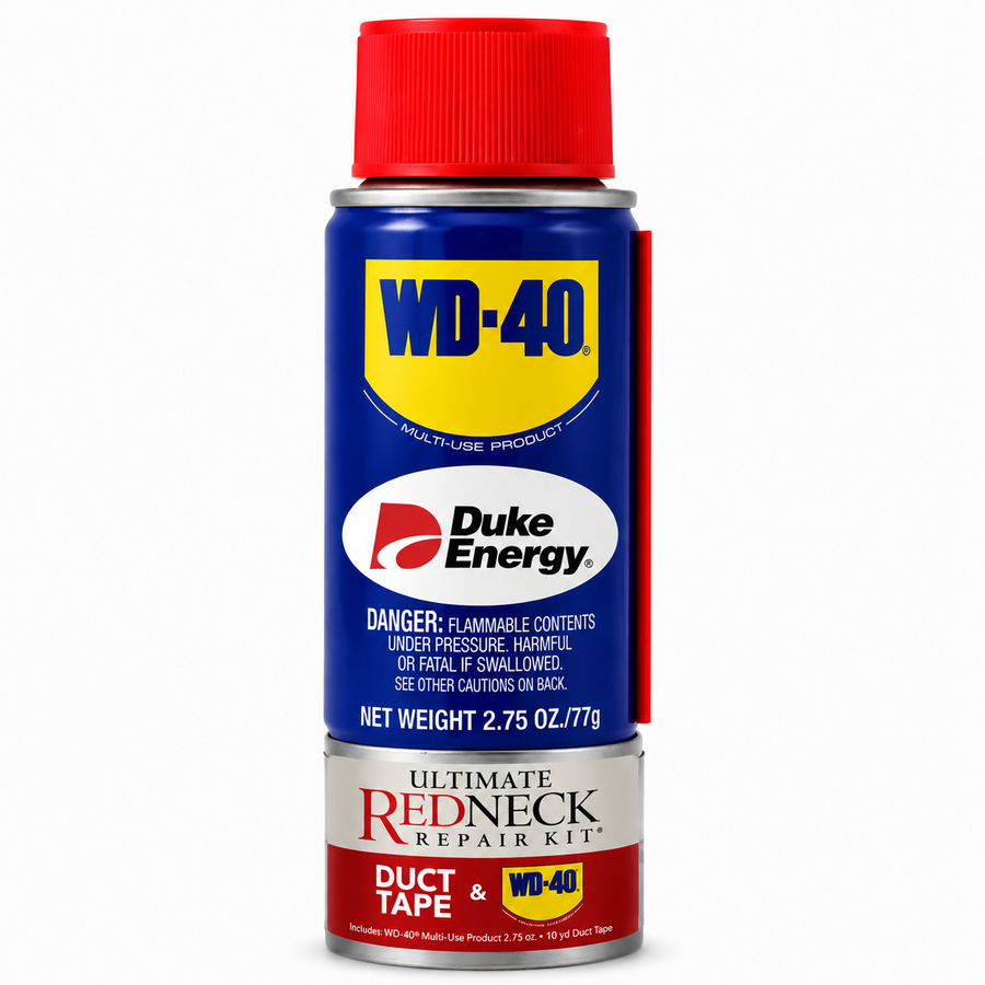 Ultimate Redneck Repair Kits, WD-40 2.75 oz Handy Cans and 6 yards of Duct Tapes - All Signs Today