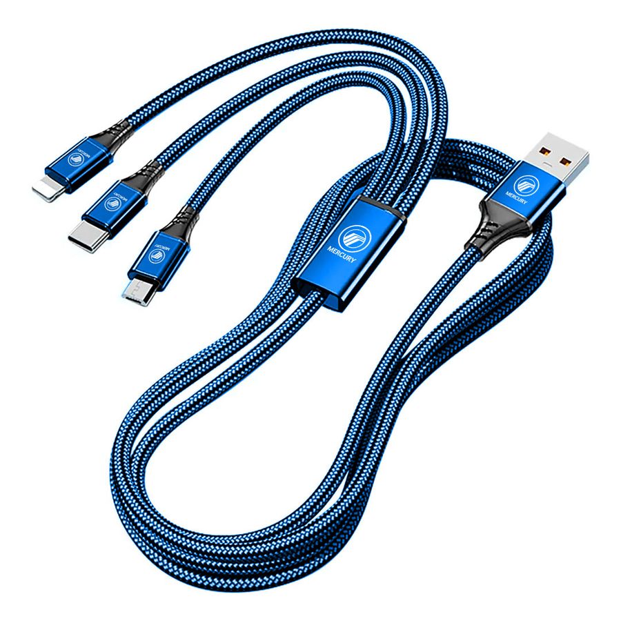 Nylon Braided 3-in-1 Charging Cables - All Signs Today