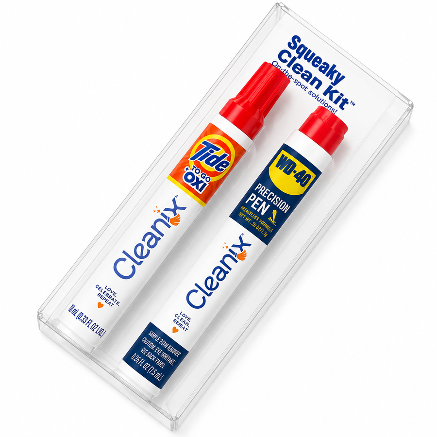 Squeaky Clean Kit - WD-40® Precision Pen and Tide® to Go + Oxi Travel Kits - All Signs Today