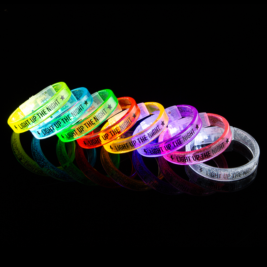 Custom Acrylic Glow Bracelets - All Signs Today