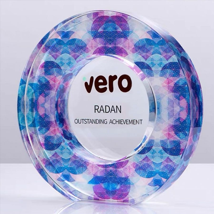 Colored Crystal Trophies - All Signs Today