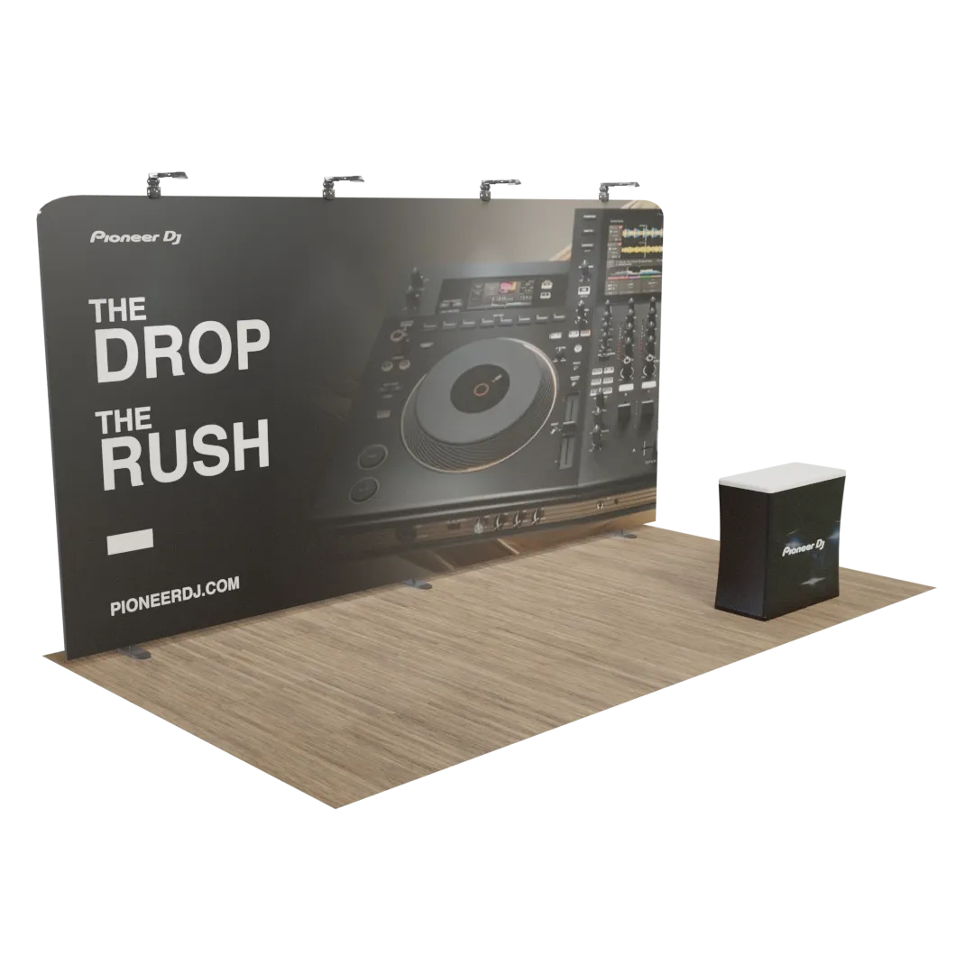 Custom Zip Up Trade Show Display 20' x 10' - All Signs Today