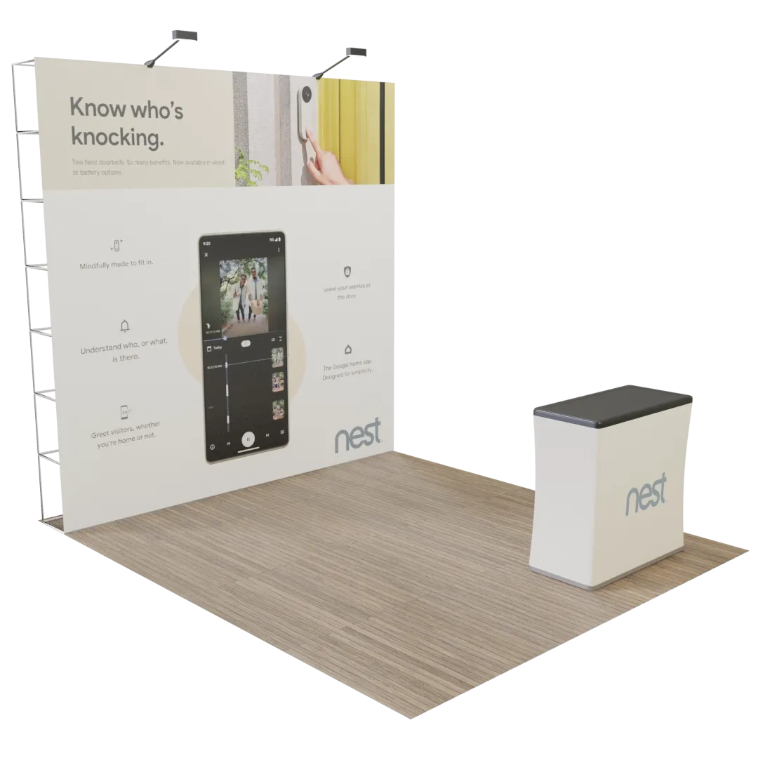 Custom Pop Up Trade Show Display Portable 10' x 10' - All Signs Today